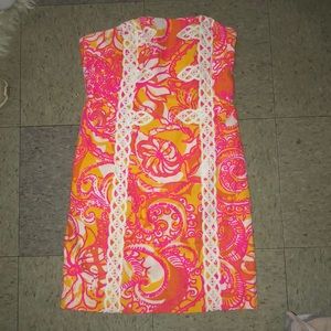Lilly Pulitzer size 6 strapless dress